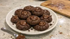 Nutellotti: biscotti alla Nutella con 3 ingredienti e cuore cremoso